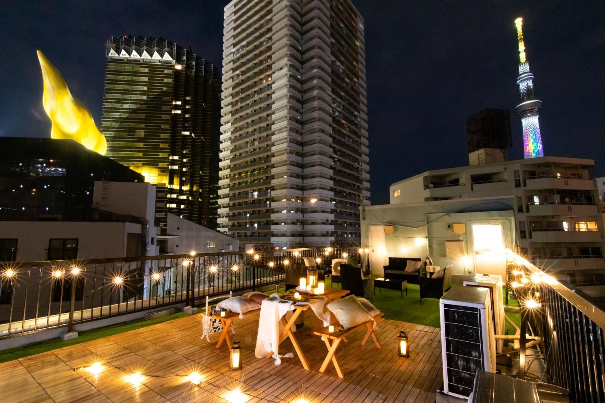 【5/24New Open】浅草徒歩3分/Max9名/無料駐車場/渋谷直通 Apartment Tokyo Bagian luar foto