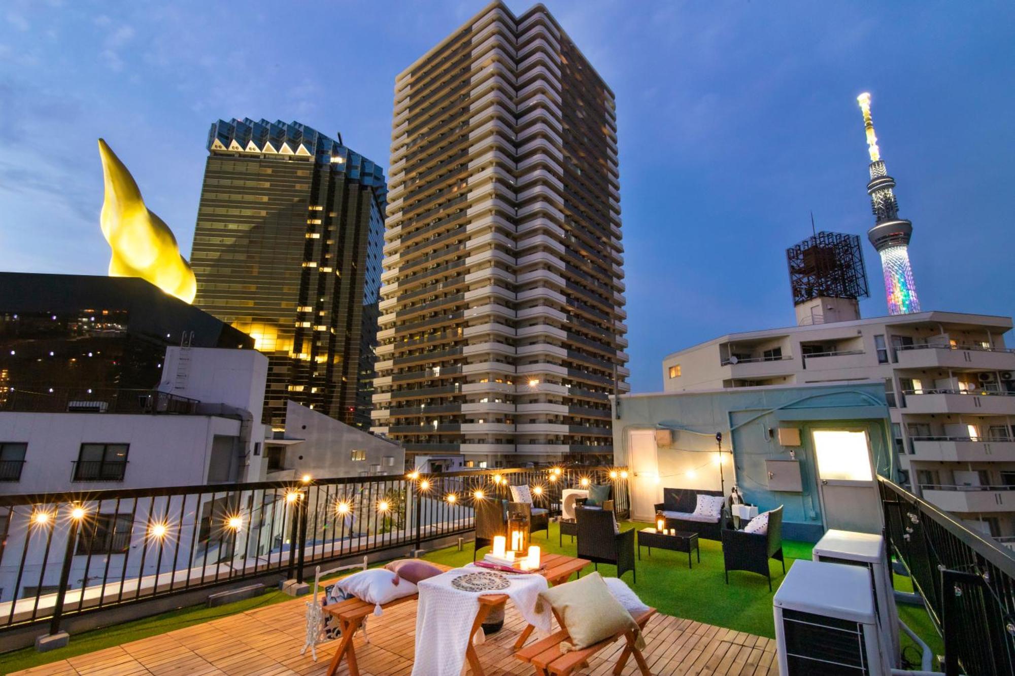 【5/24New Open】浅草徒歩3分/Max9名/無料駐車場/渋谷直通 Apartment Tokyo Bagian luar foto